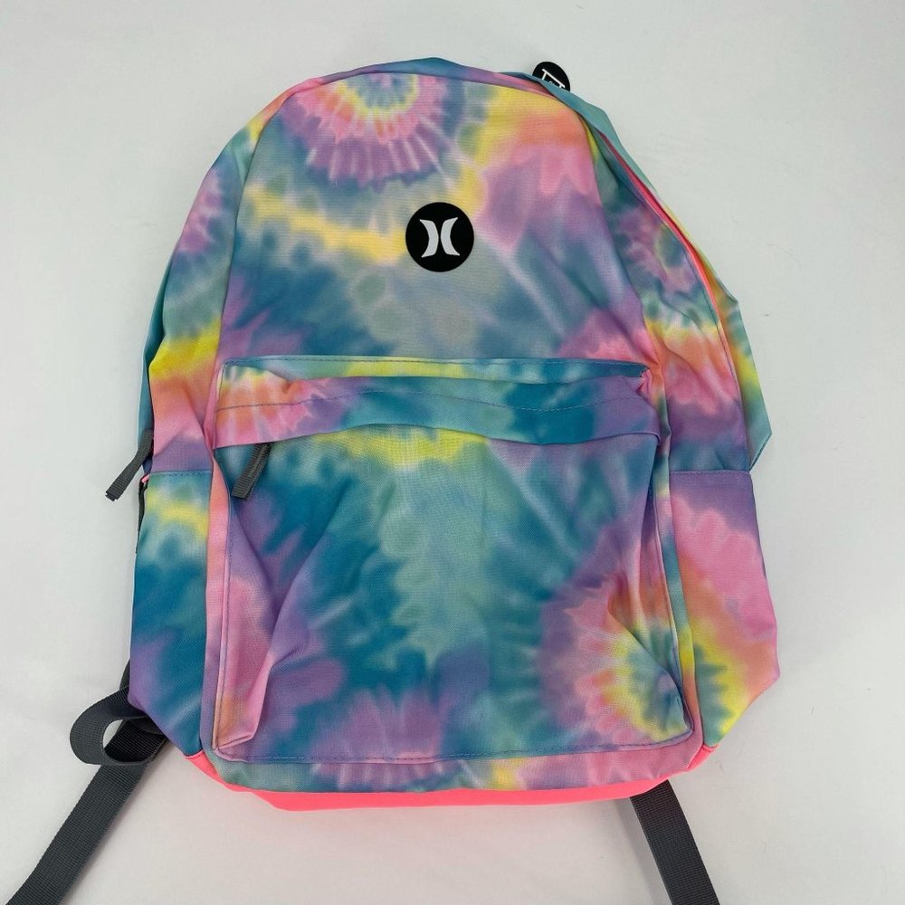 HURLEY Tie Dye Canvas Backpack Multi NWT